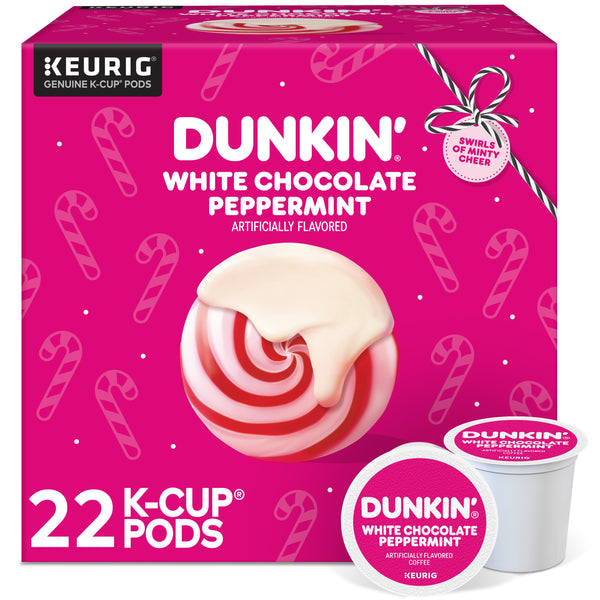 Dunkin' White Chocolate Peppermint K-Cups, Medium Roast | 11th