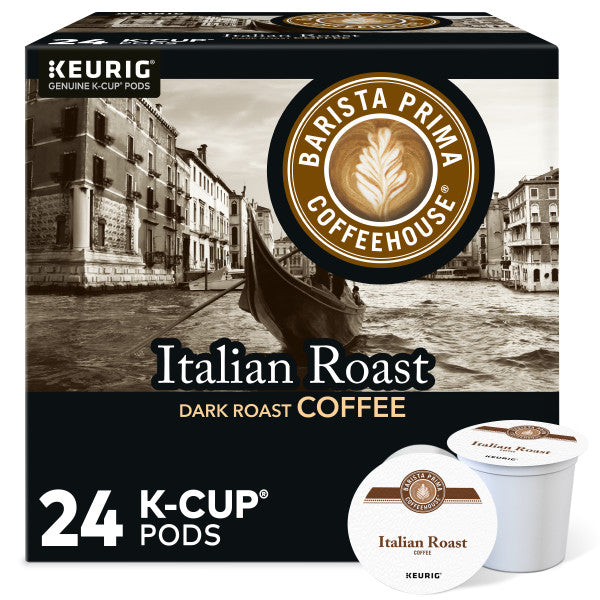 Barista Prima Coffeehouse Italian Roast Coffee 18 to 144 Kcup Pick Any  Quantity